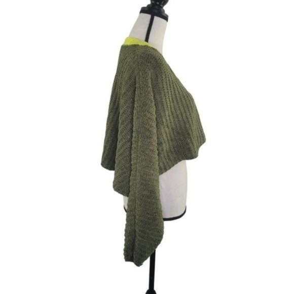 Urban Outfitters colorblock dolman cropped button cardigan oversized sweater XS - Picture 3 of 8